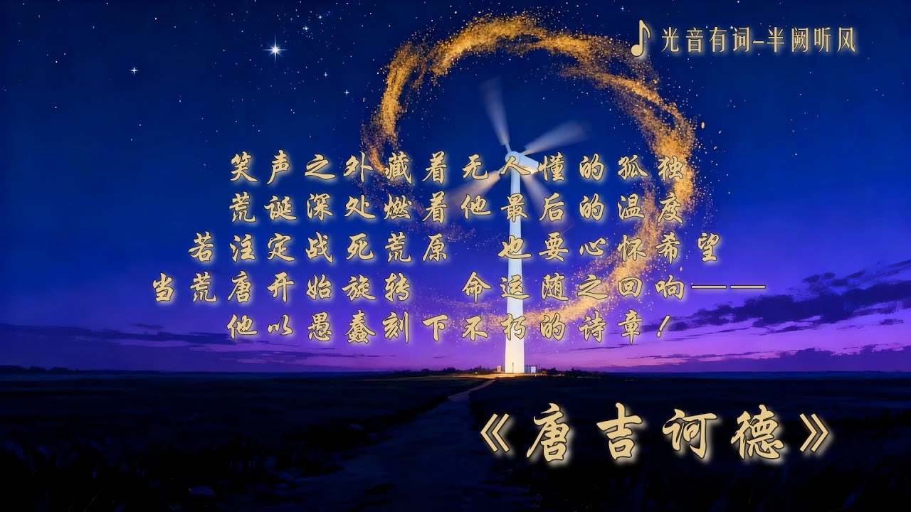 《唐吉诃德》｜中文原创歌曲｜史诗级歌词影像｜东方唐吉诃德 × 荒诞浪漫主义
