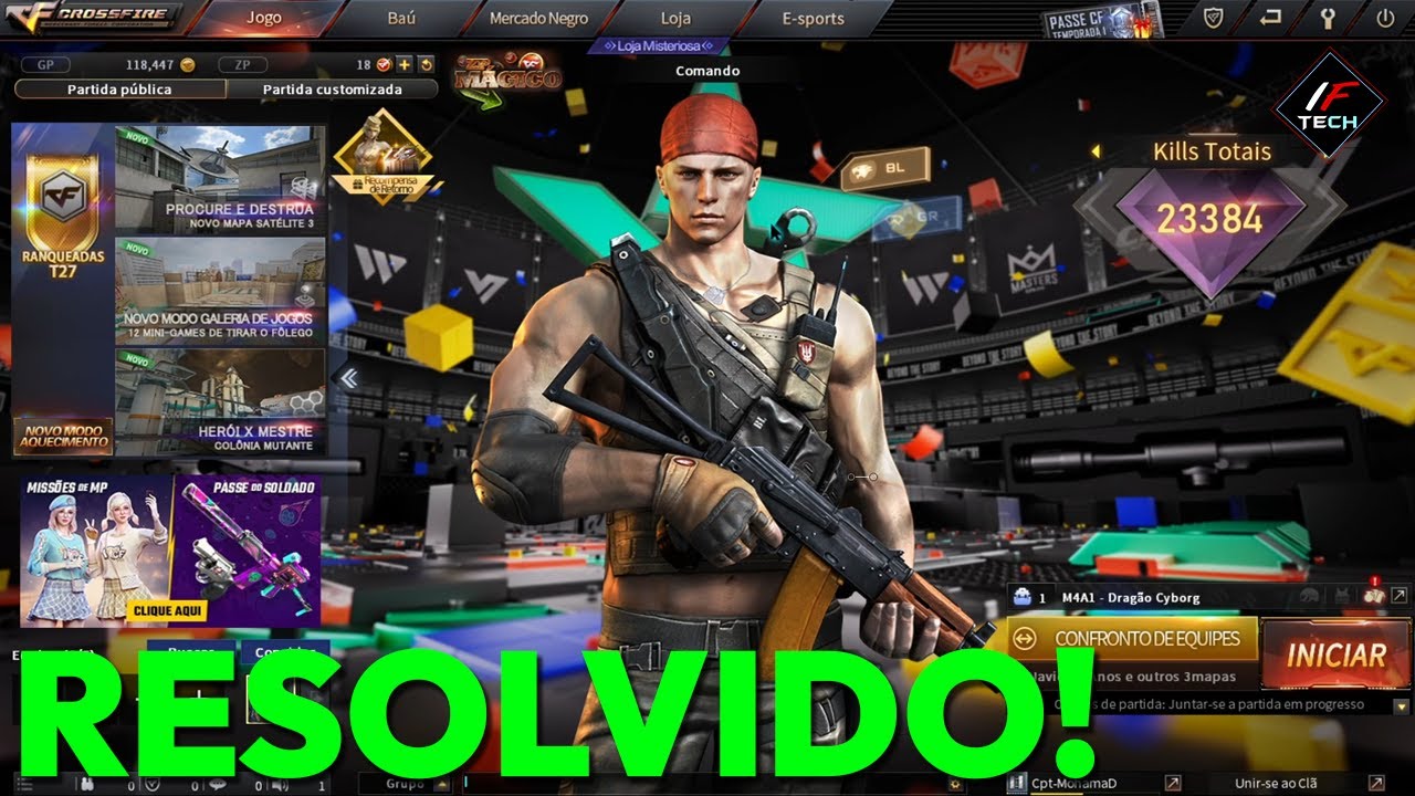 CROSSFIRE NÃO ENTRA NA PARTIDA | VOLTA PARA O LOBBY | BUG RESOLVIDO!