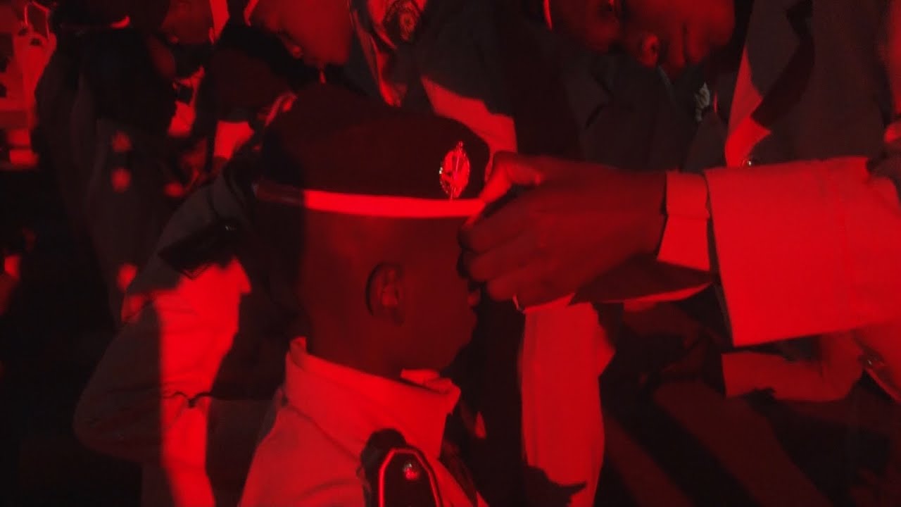 Saint-Louis : remise des insignes aux nouveaux enfants de troupe du Prytan&eacute;e militaire