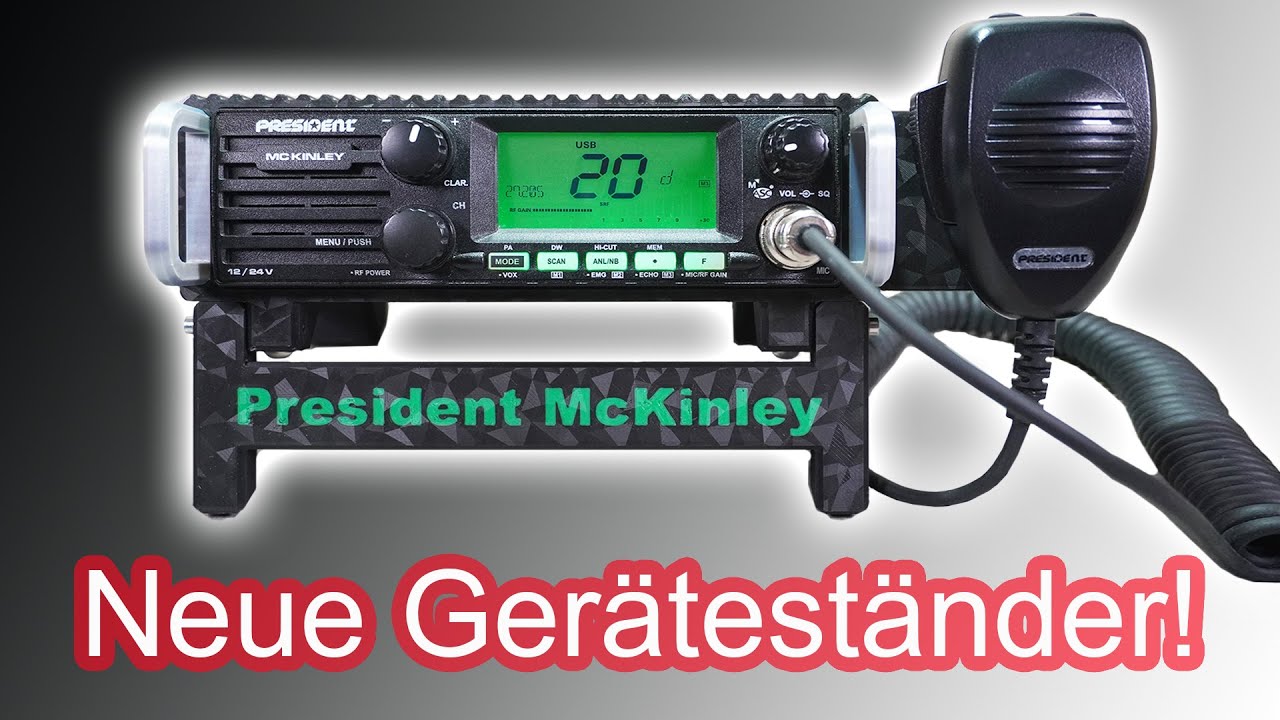 Neue Geräteständer für President McKinley - George 2 - Washington & Lincoln 2+ 