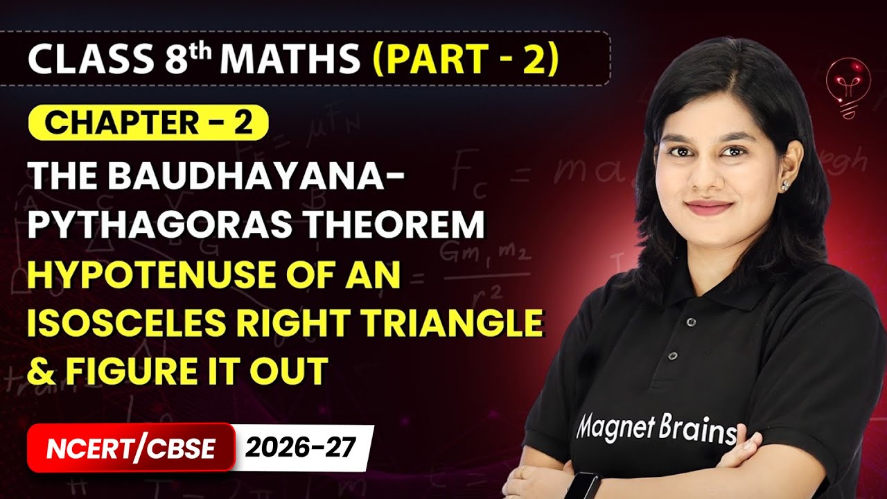 Hypotenuse of an Isosceles Right Triangle & Figure it Out | Class 8th Maths (Part 2) | Ch 2 | CBSE