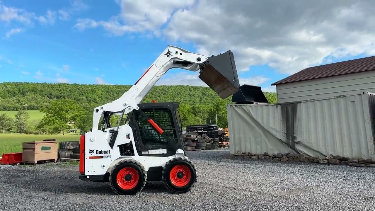 2014 Bobcat S590 Rubber Tire Skid Steer Loader 1379 Hours Cab Heat Air 68HP Turbo Diesel For Sale!!!