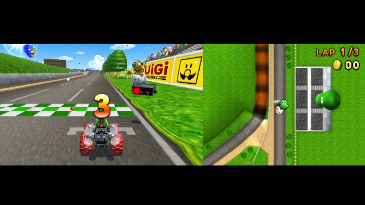 Mario Kart 7 Local Multiplayer with family!