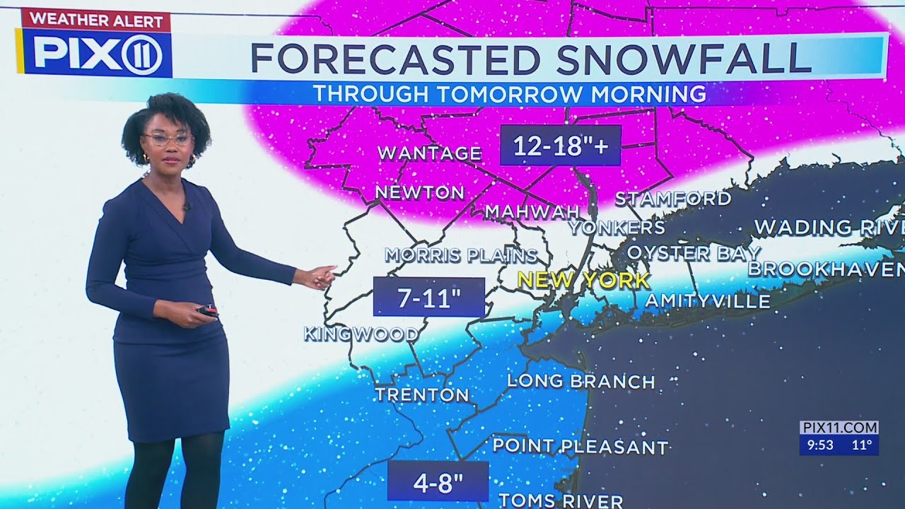 Snowstorm slams NY, NJ: Projected totals, timeline and more