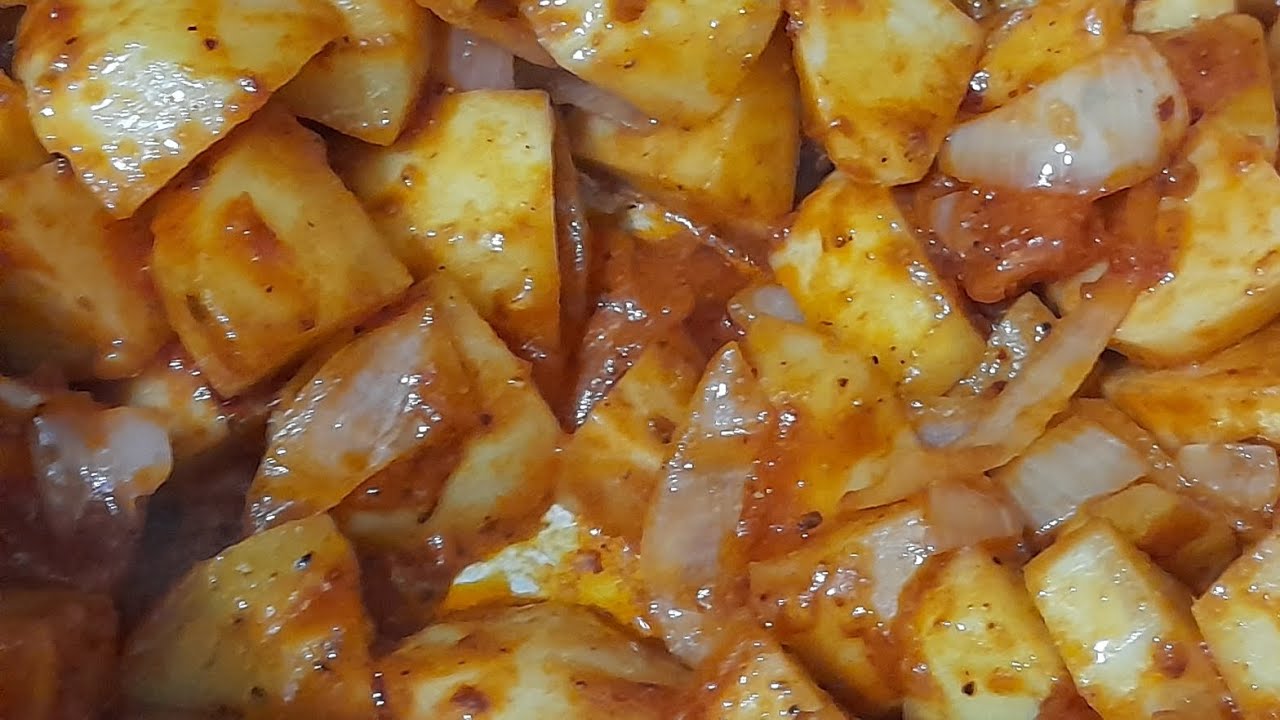 🔥Pratik Tam Ölçüde Baharatlarla Nefis Patates Kavurması Tarifi Nasıl Yapılır? #viralvideoes #patates
