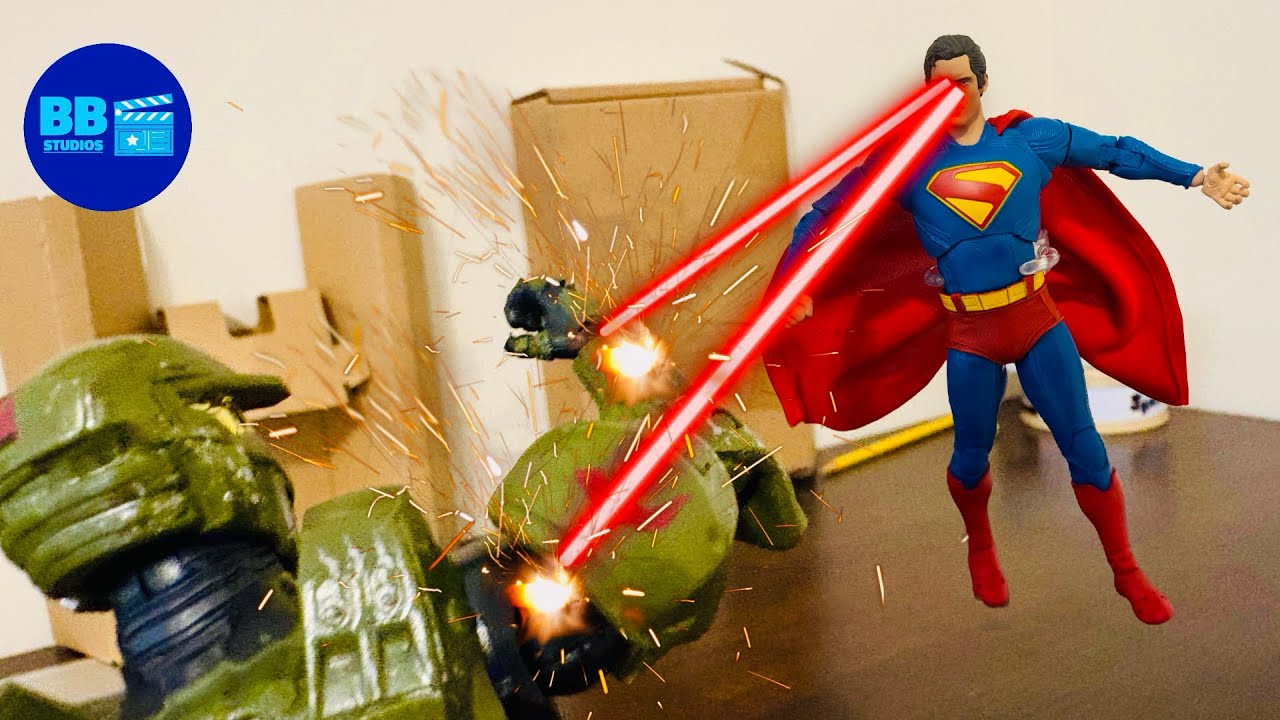 SUPERMAN VS LEXBOT | ACTION STOP MOTION | BB STUDIOS