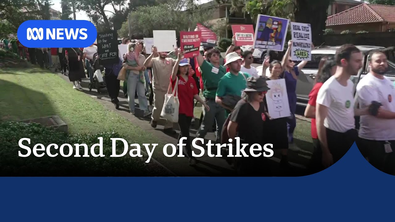 NSW doctors strike enters day two, leading to hundreds of cancelled surgeries | ABC NEWS