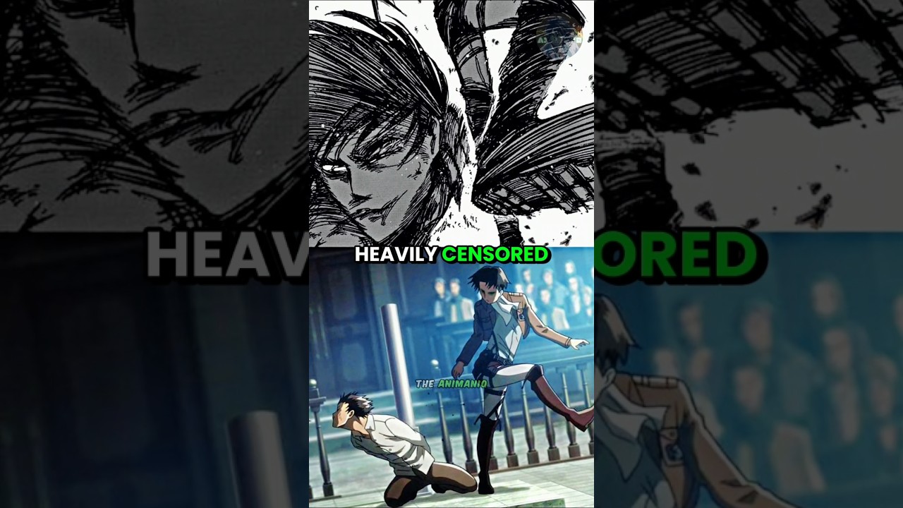 5 censored scenes in anime as compared to Attack on Titan manga PART 1!