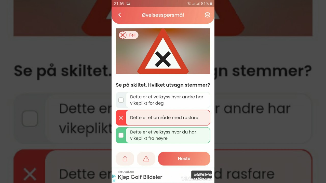 teori🚙🚙riktig svar grønn....bil klasse b test prøve norge kjøre drive licence trafikk skole car
