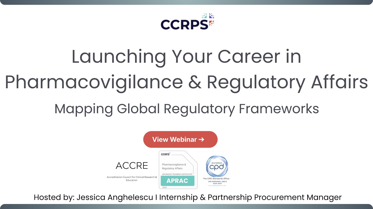 Global Regulatory Landscape for Clinical Research | Regulatory Affairs Training