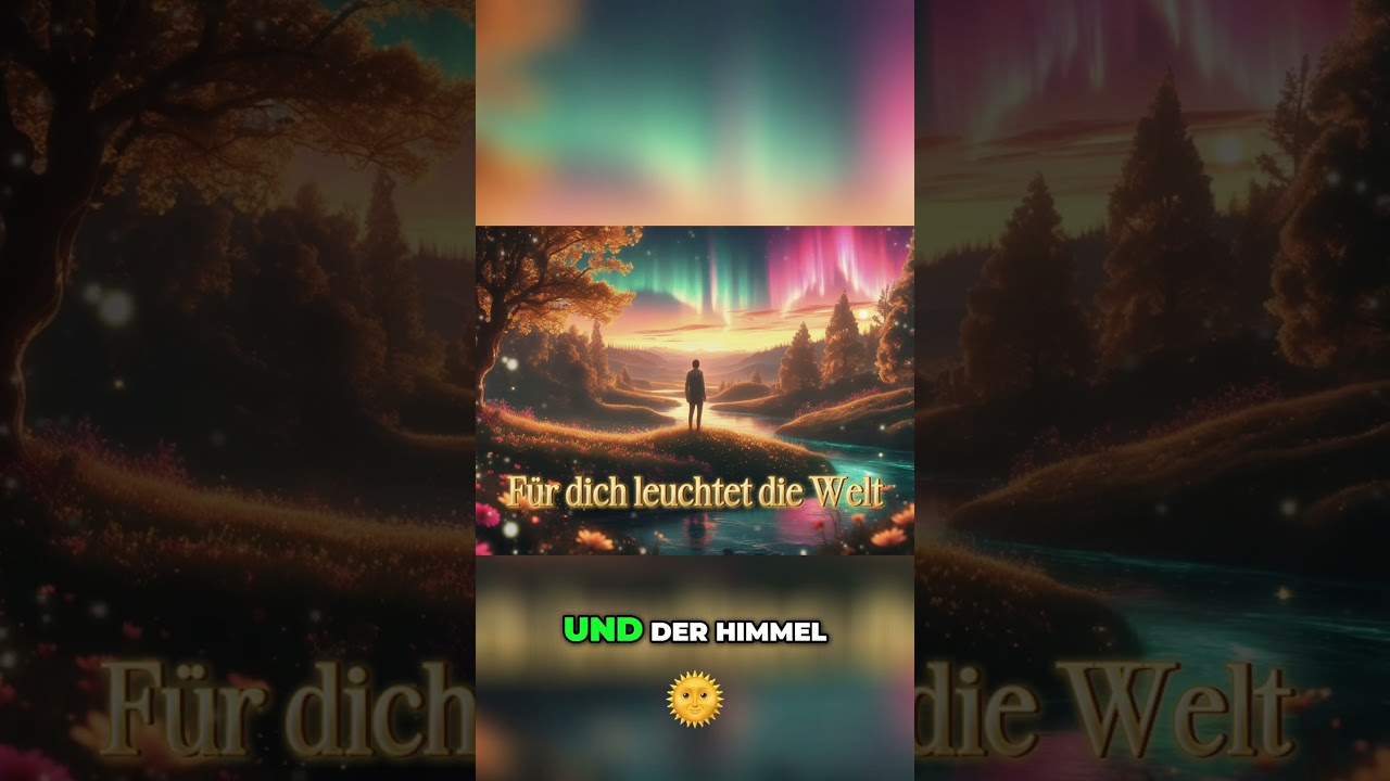 &bdquo;F&uuml;r Dich leuchtet die Welt&ldquo; &ndash; Dieser Song ist eine Liebeserkl&auml;rung an dich ✨💖 | Deutschrap #shorts