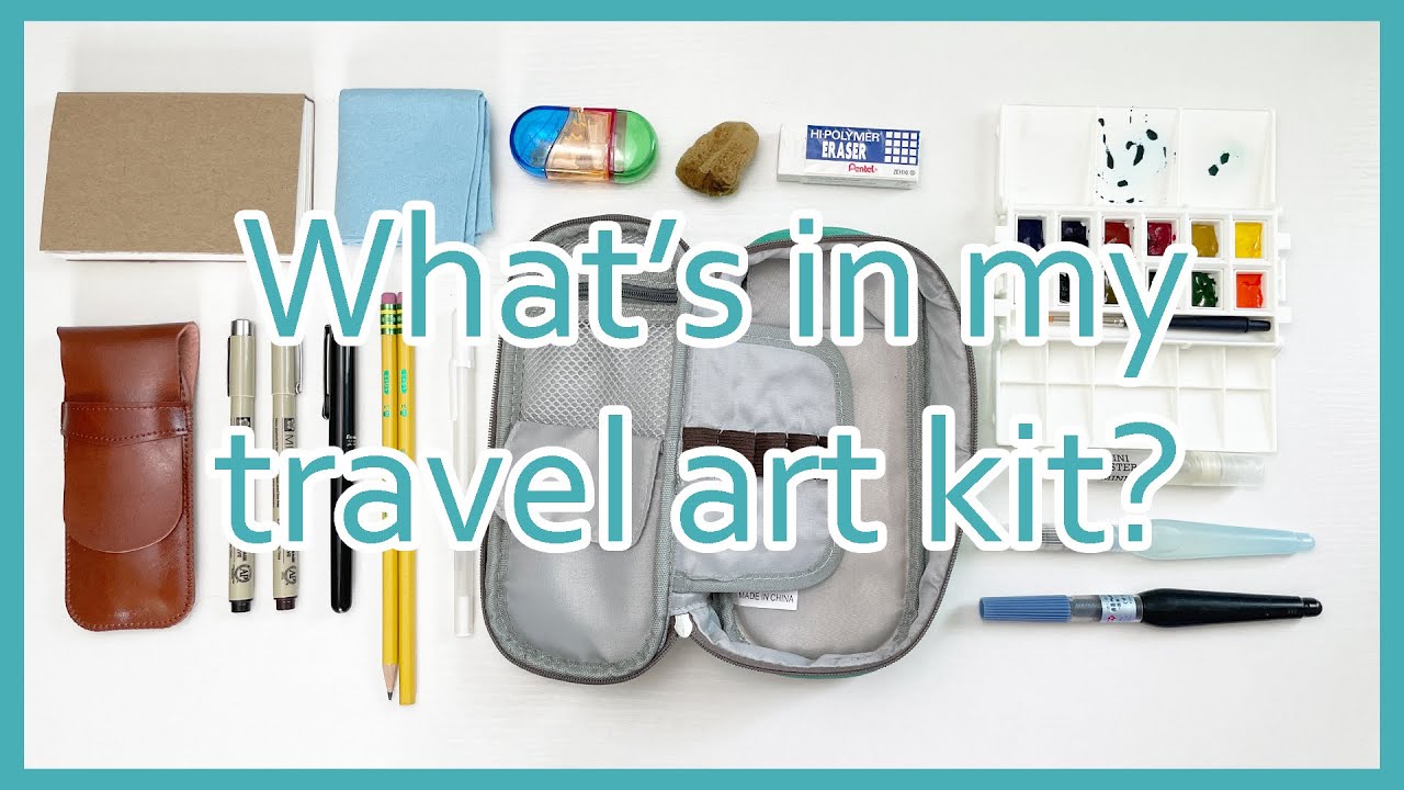 Watercolor Travel Art Kit // Travel Art Supplies 🎨