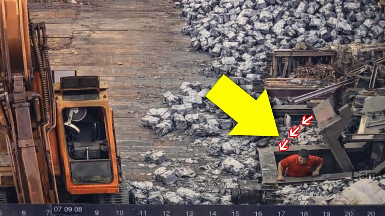Scrap Baler Incident Caught on Camera