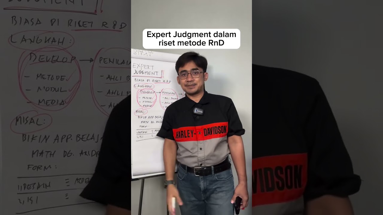 Peran expert judment di metode RnD