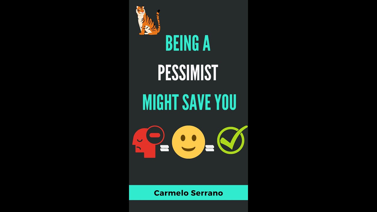 Being a PESSIMIST might save your life from a TIGER! 🛟😱#shorts