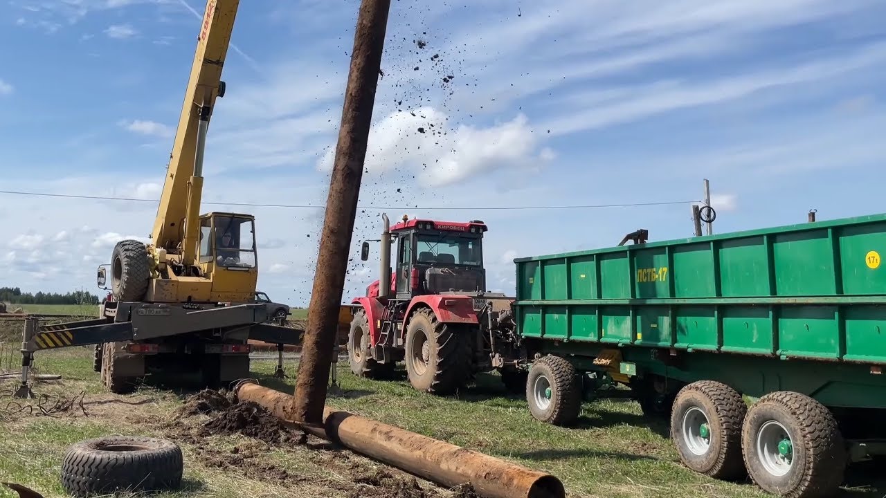 КИРОВЕЦ К-739 работает не только в поле. Транспортные работы на ПСТБ-17.