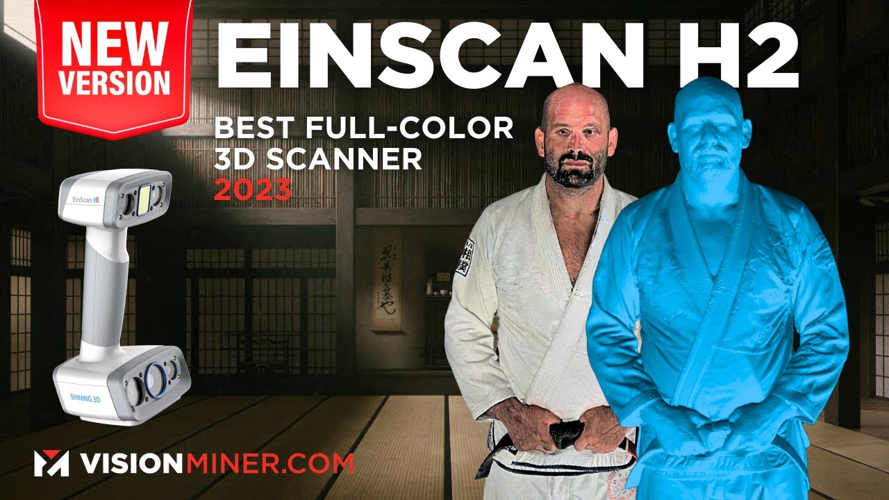 Einscan H2 — распаковка и первое сканирование человеком — профессиональный инфракрасный полноцвет...