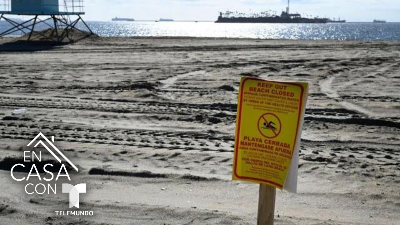Derrame de aguas negras provoca cierre de playas en California | Telemundo