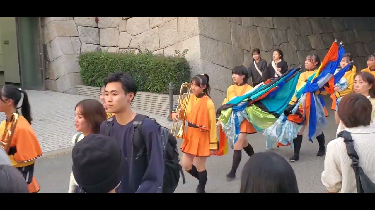 @京都橘吹奏楽部　第３７回全日本マーチングコンテスト演奏後