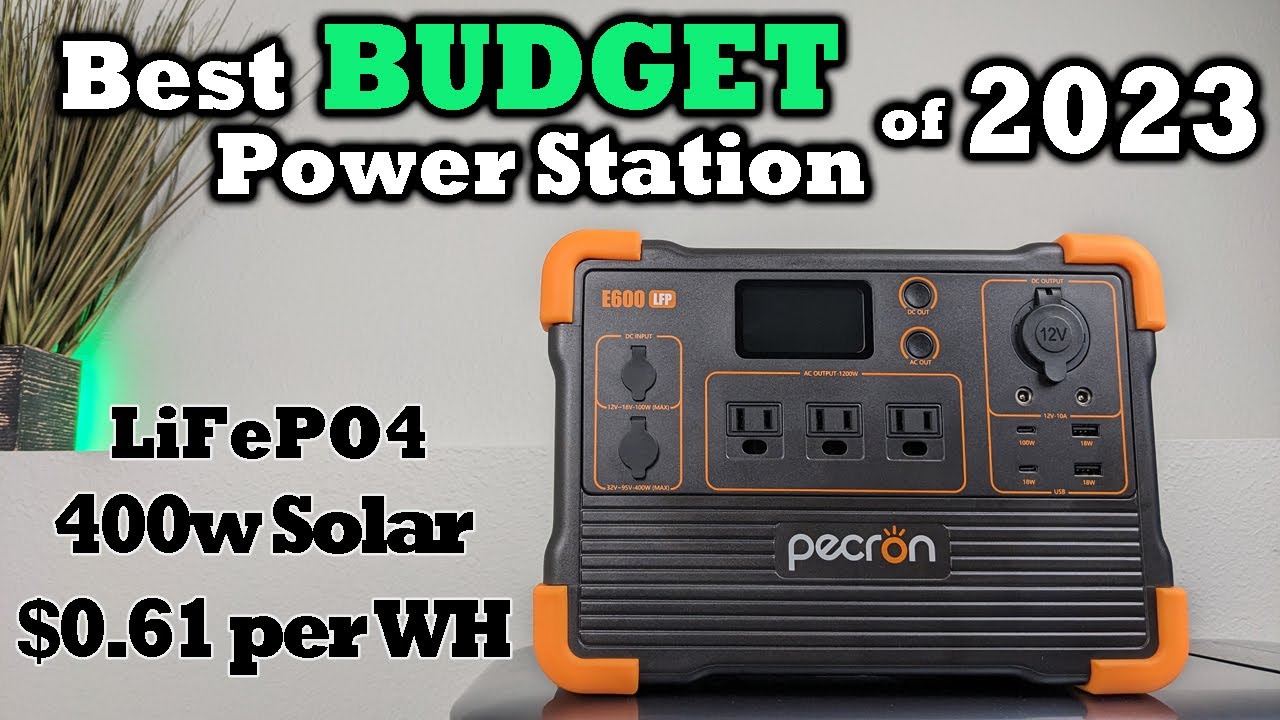 Pecron E600 LFP — новый уровень БЮДЖЕТНОЙ мощности! Солнечная батарея 400 Вт — инвертор 1200 Вт —...
