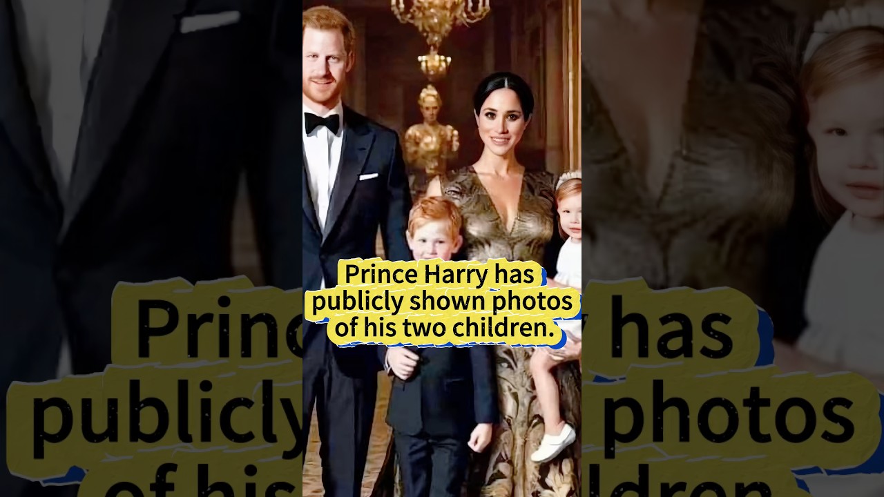 Принц Гарри публично показал фотографии своих двоих детей. #princeharry #megan #lilibee