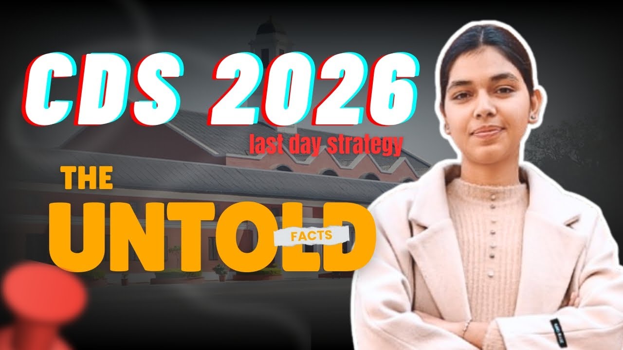 CDS 2026 Reality Check 🚨 Must Know Truth for Aspirants