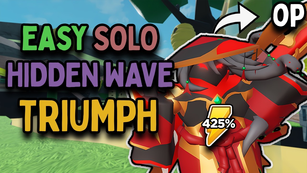 Solo Hidden Wave Triumph with OP HARVESTER | Roblox Tower Defense Simulator