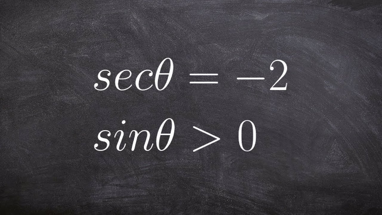Evaluate your trigonometric values when given a trig equation and constraint