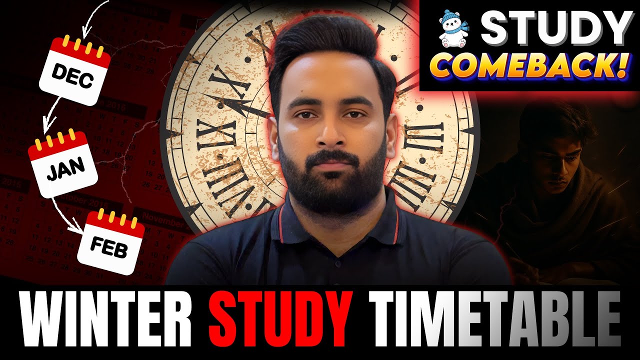 Winter Study Time Table : Best Study Hacks : Exams 2026 : Youth Academy : Sir Usama