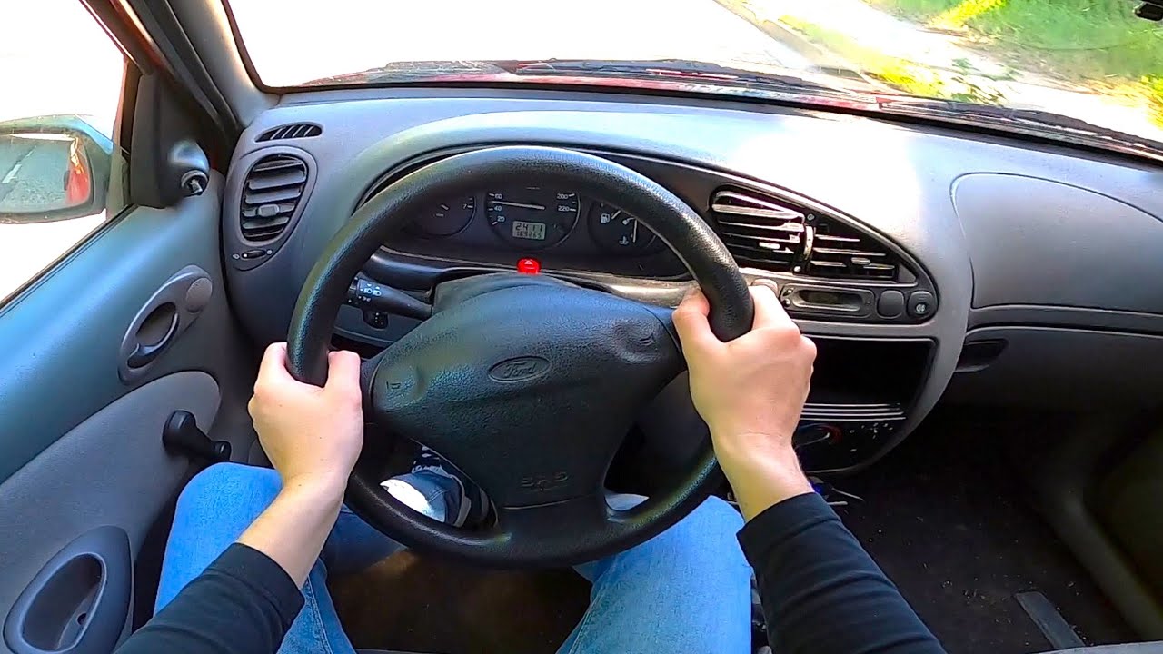 1999 Ford Fiesta Style - pov test drive - old car driving