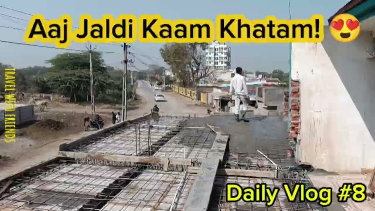 Hard Work ka Meetha Phal: Aaj jaldi chutti ho gayi! ✨😍#construction #vlog #hardworksahul 
