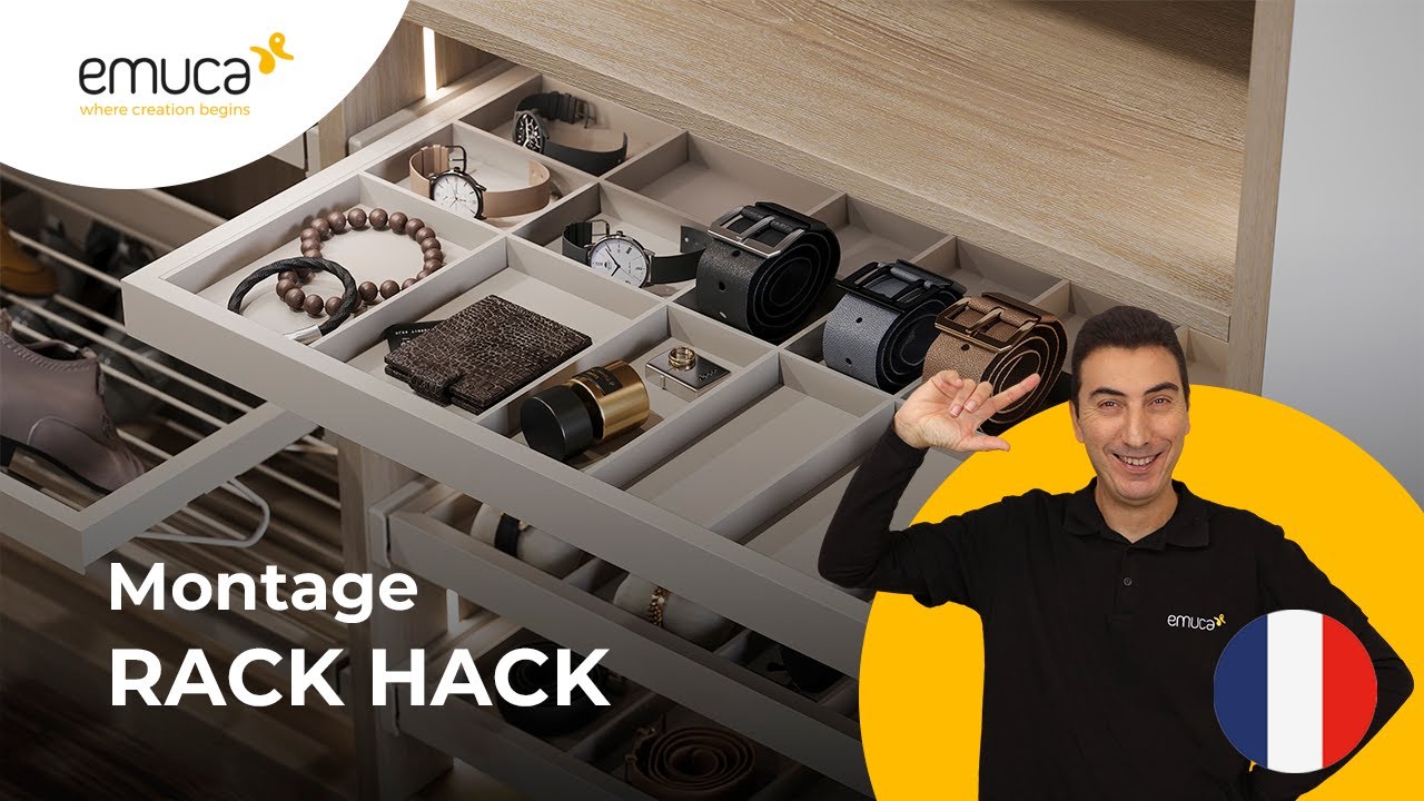 Comment assembler le Hack Rack pour accessoires d'armoires ?