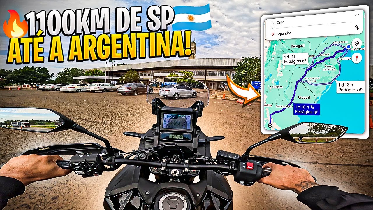 VIAGEM DE AFRICA TWIN 1100 2026 ENTRAMOS NA ARGENTINA 🇦🇷