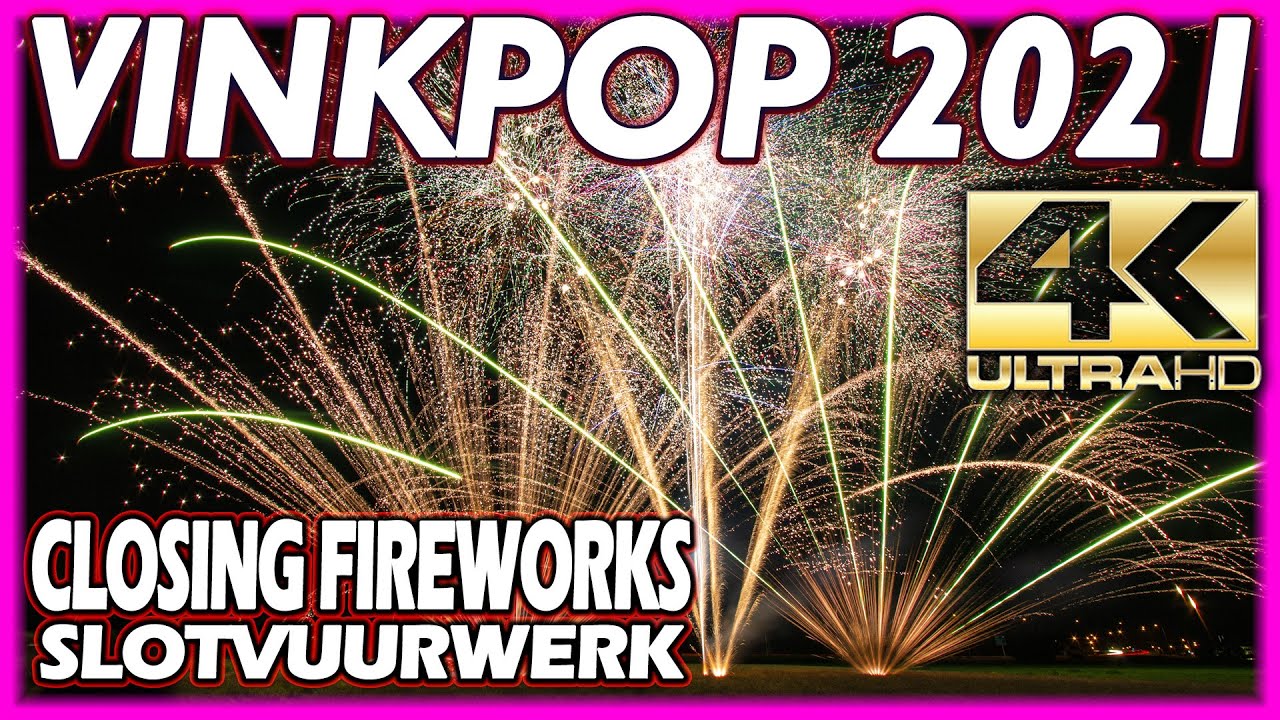 ⁽⁴ᴷ⁾  Vinkpop 2021 Slotvuurwerk \ Closing Fireworks - Dutch Fireworks Professional - DFP