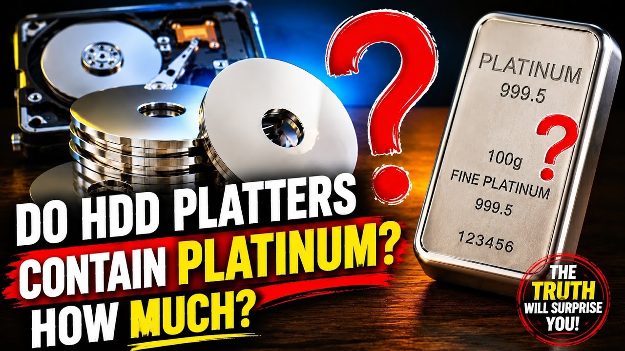 HDD Disc Platters Platinum Recovery | PGM Group Metals Recovery From Hard Disc Plates