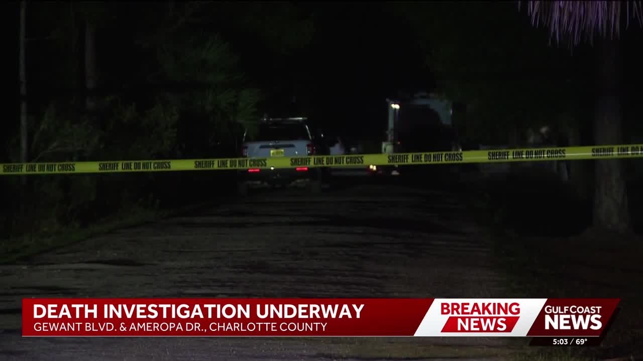 Death investigation underway on Gewant Blvd in Charlotte County
