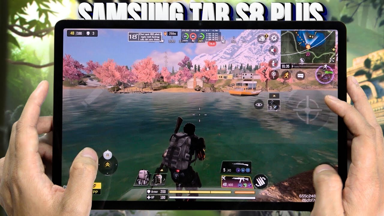 Samsung Galaxy Tab S8 Plus test game Call of Duty Mobile CODM 2024 | Snapdragon 8 Gen 1