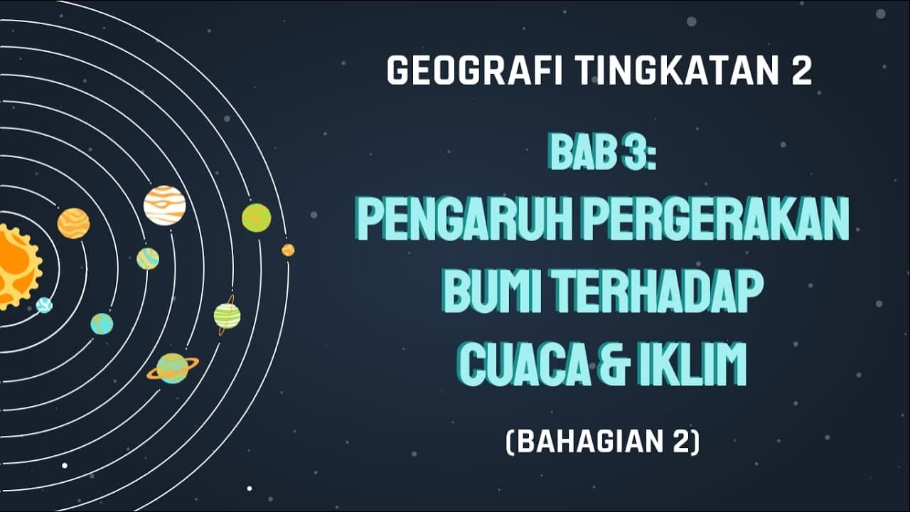 BAB 3: PENGARUH PERGERAKAN BUMI TERHADAP CUACA & IKLIM (BAHAGIAN 2) | GEOGRAFI TINGKATAN 2