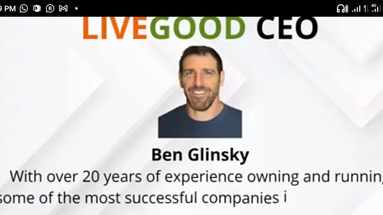 LIVEGOOD - CEO EXPLAIN HOW $10 MEMBERSHIP FEE TURN TO $2,000 MONTHLY