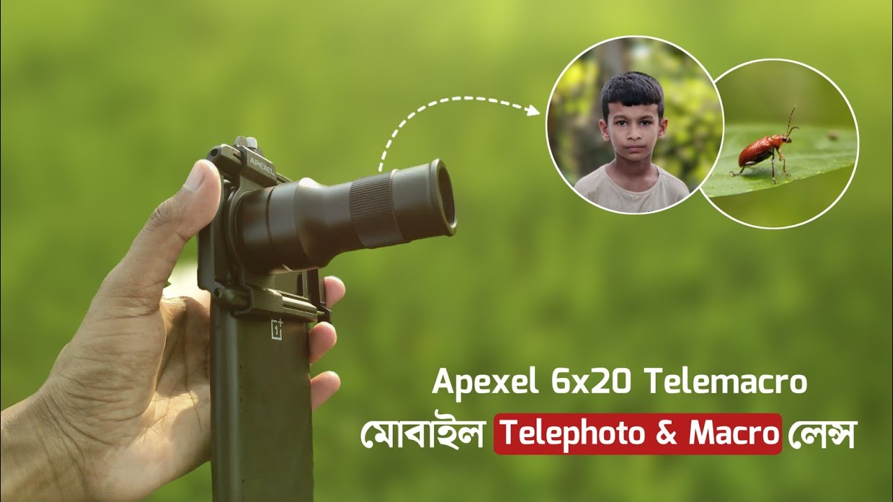 Apexel 6x Tele Macro Lens For Mobile | Apexel 6x20 Zoom Lens