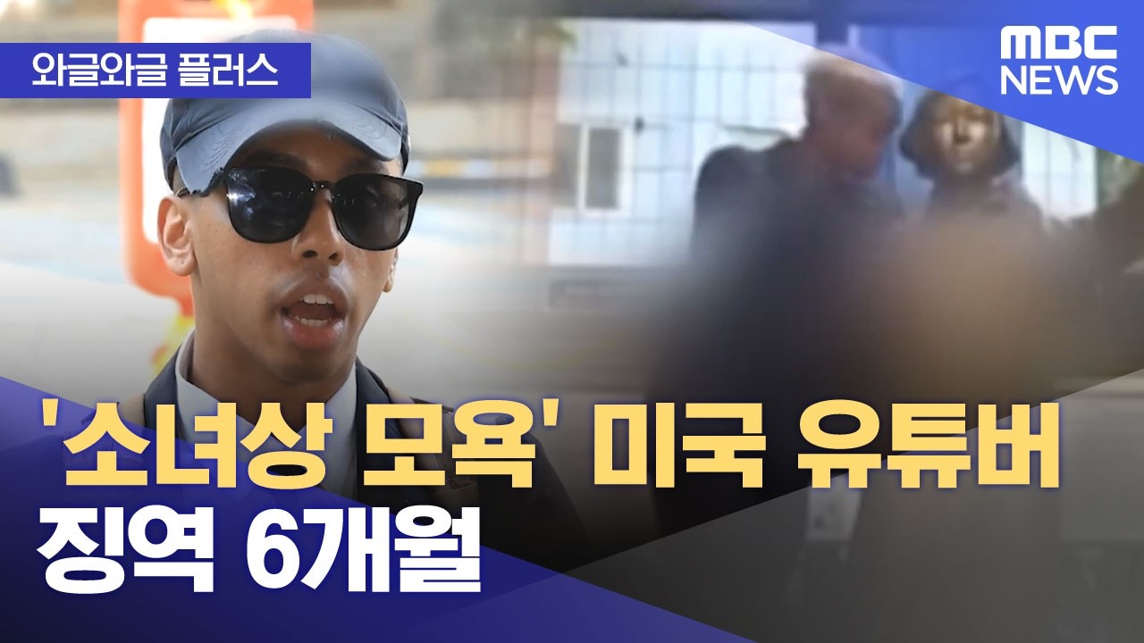 [와글와글 플러스] '소녀상 모욕' 미국 유튜버 징역 6개월 (2026.04.16/뉴스투데이/MBC)
