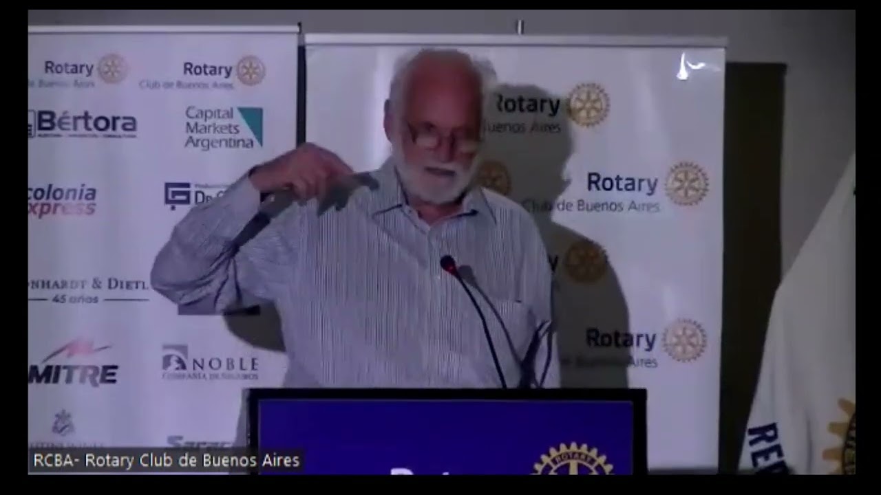 Juan Carlos de Pablo en el Rotary Club de Buenos Aires