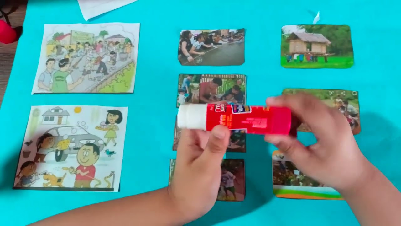 PAGGAWA  ng Collage mula.sa larawan tungkol sa pagtutulungan at pagkakaisa ng pamilyang pilipino-