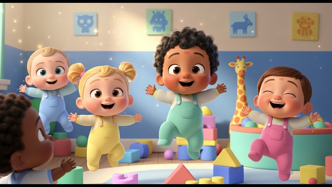 Jump Jump Baby Song 👶🎶 | Fun Action Music for Babies & Toddlers – Dance, Play & Learn