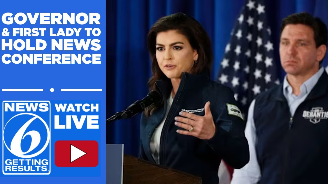 WATCH LIVE: Gov. Ron DeSantis & First Lady to hold news conference in Lake Worth Beach