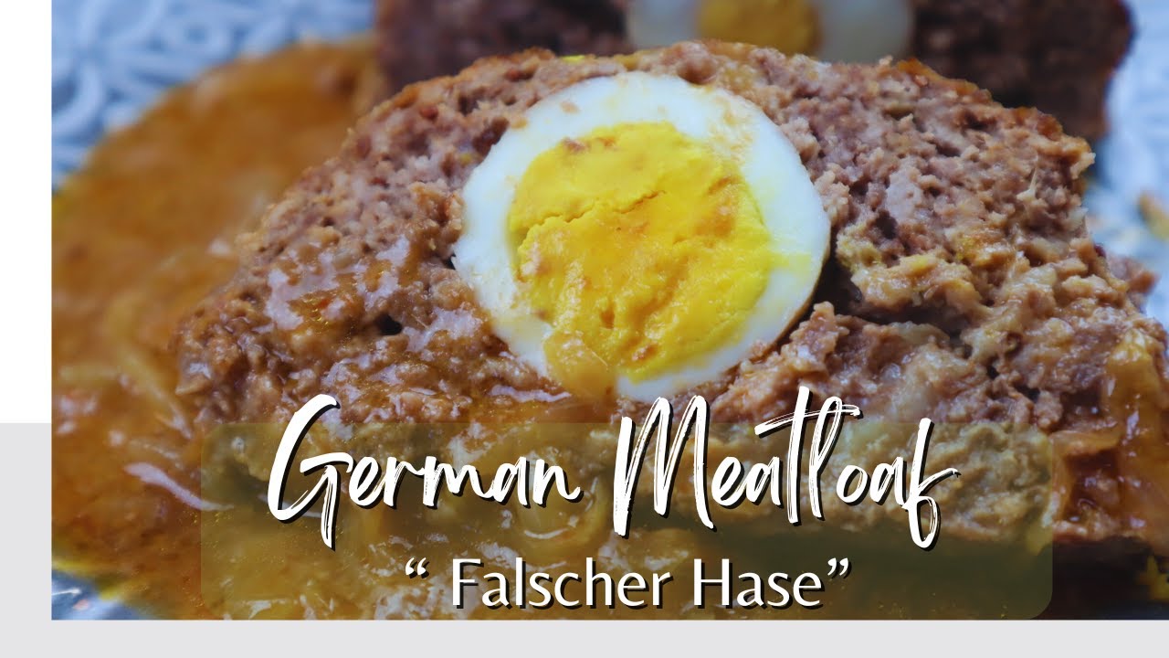 Tasty German Meatloaf (Falscher Hase) With A Rich Gravy