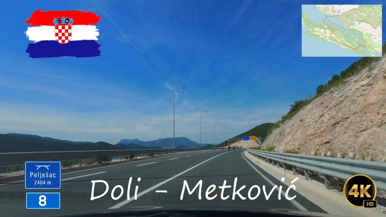 Croatia: Doli - Metković (D8)  4K UHD