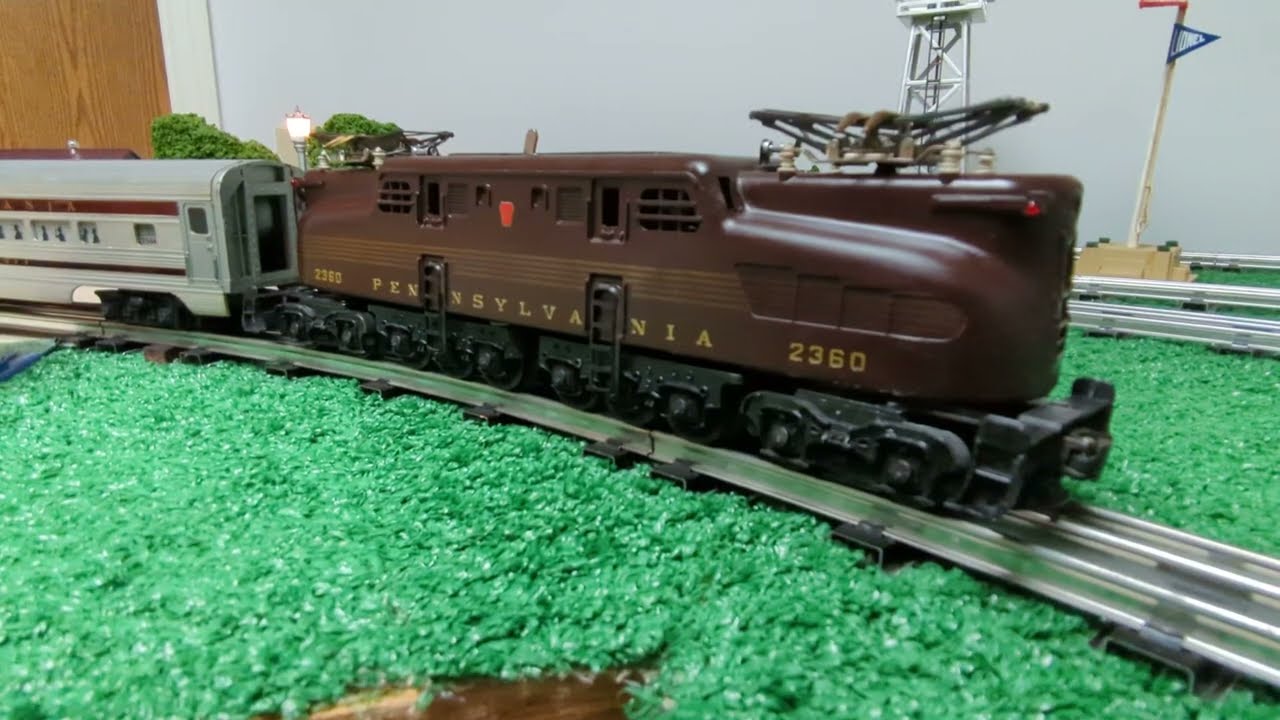 Lionel Postwar Pennsylvania Congressional Passenger Set! A classic from 1956 headed by the 2360 GG1.