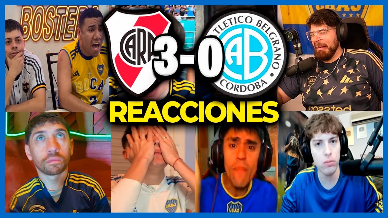 LAS MEJORES REACCIONES DE BOSTEROS a la VICTORIA de RIVER a BELGRANO en la LIGA ARGENTINA 🏆