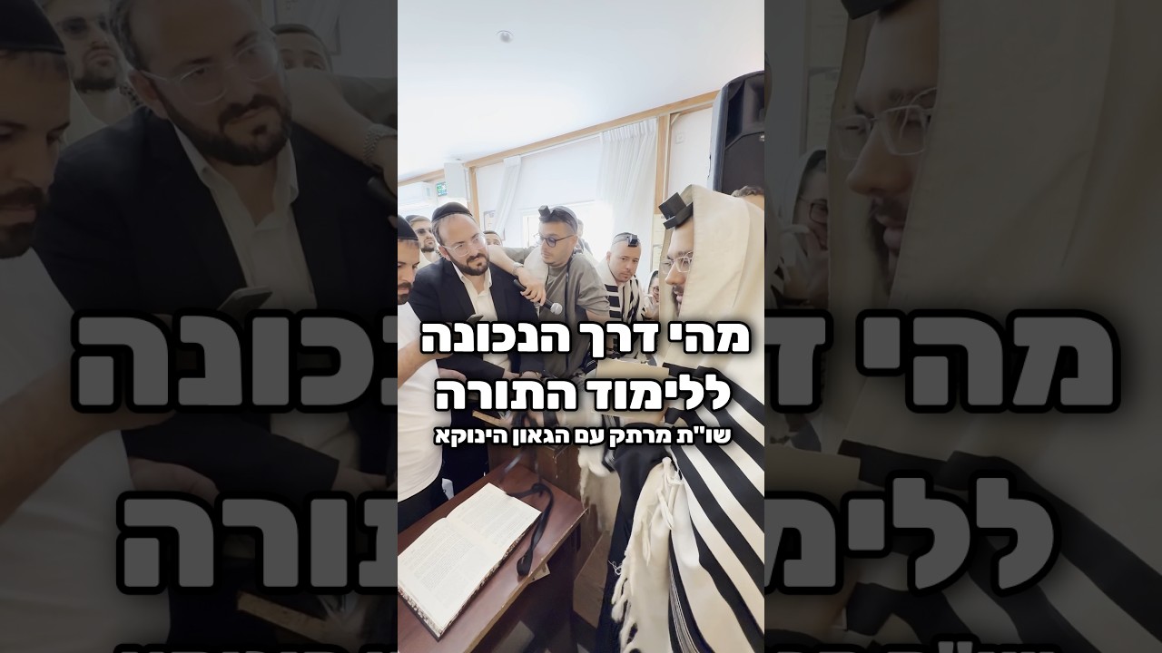 מהי דרך הנכונה ללימוד התורה - שו